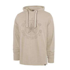 Dallas Cowboys ‘47 Brand Hoodie Men’s Large Khaki NFL Hooded Sweatshirt Football